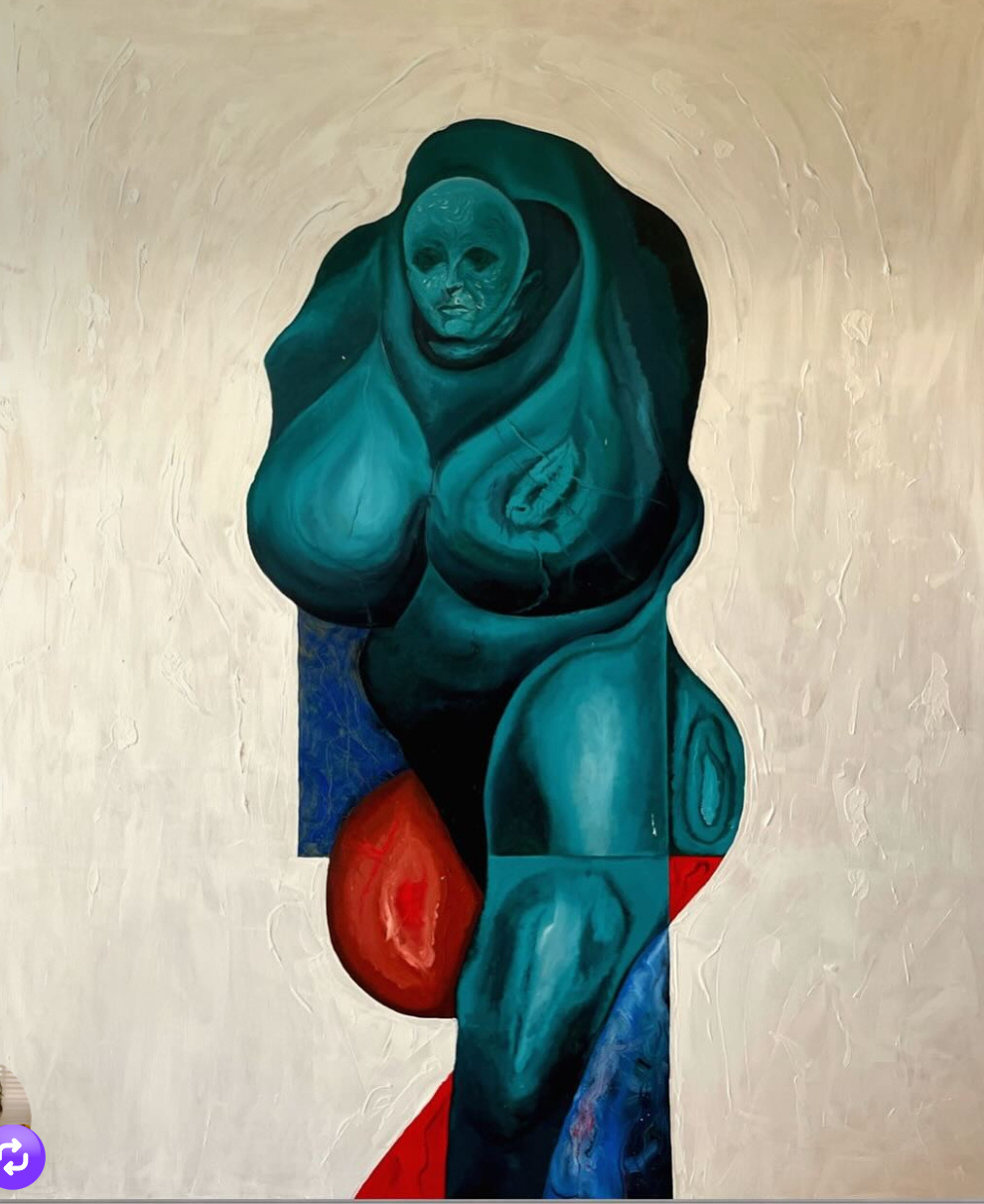Tall signature painting